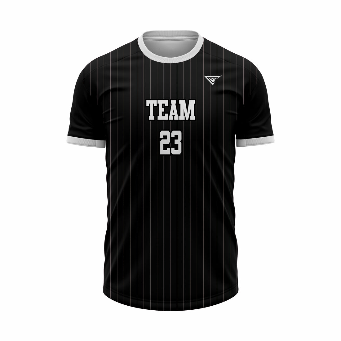Custom Black & White Sublimation Soccer Jersey
