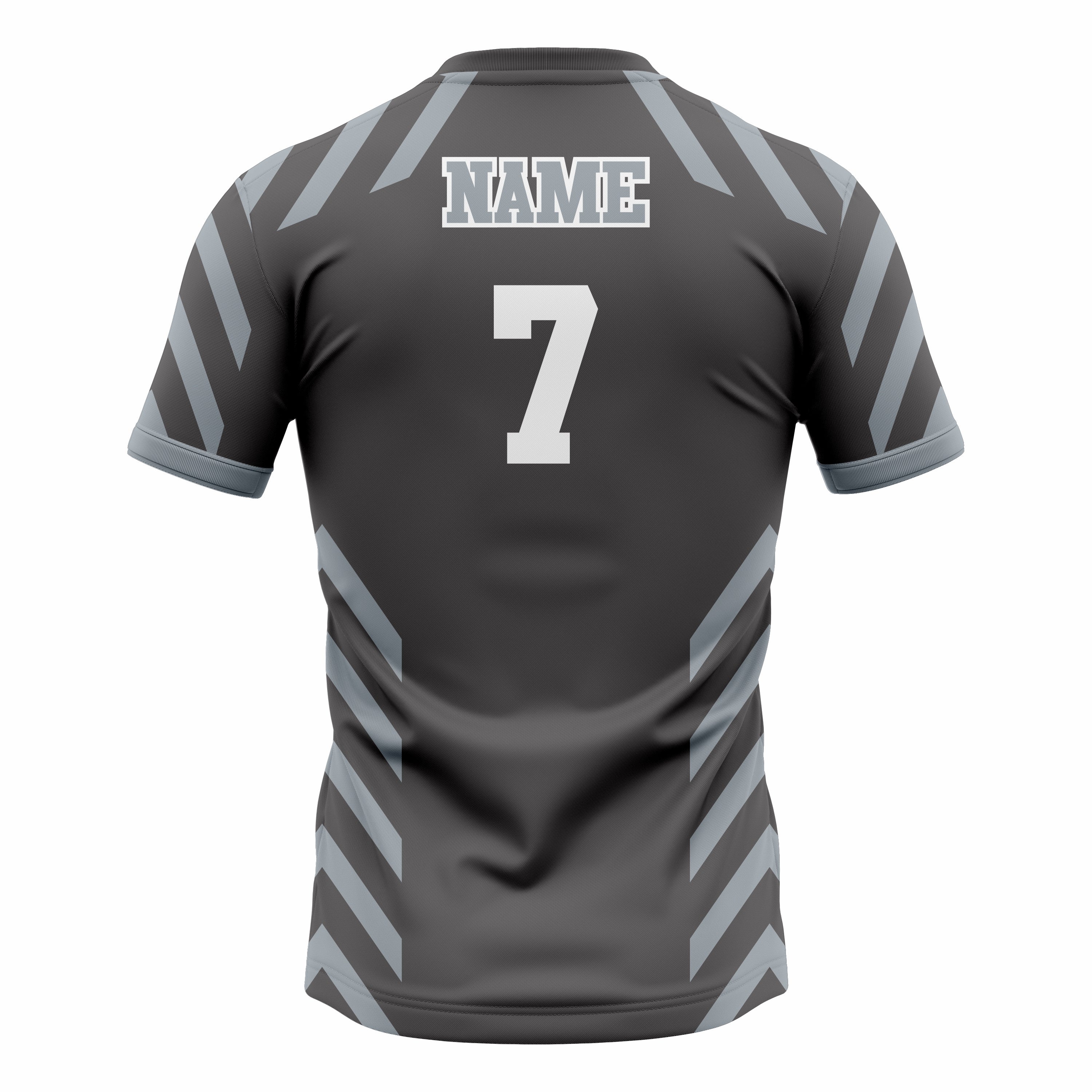 Custom Black & Grey Crew Neck Softball Jerseys