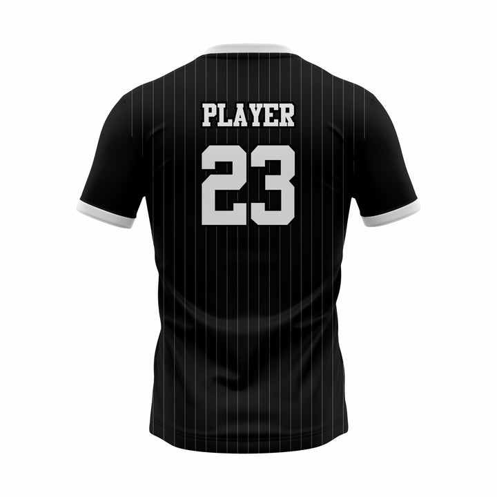 Custom Black & White Sublimation Soccer Jersey