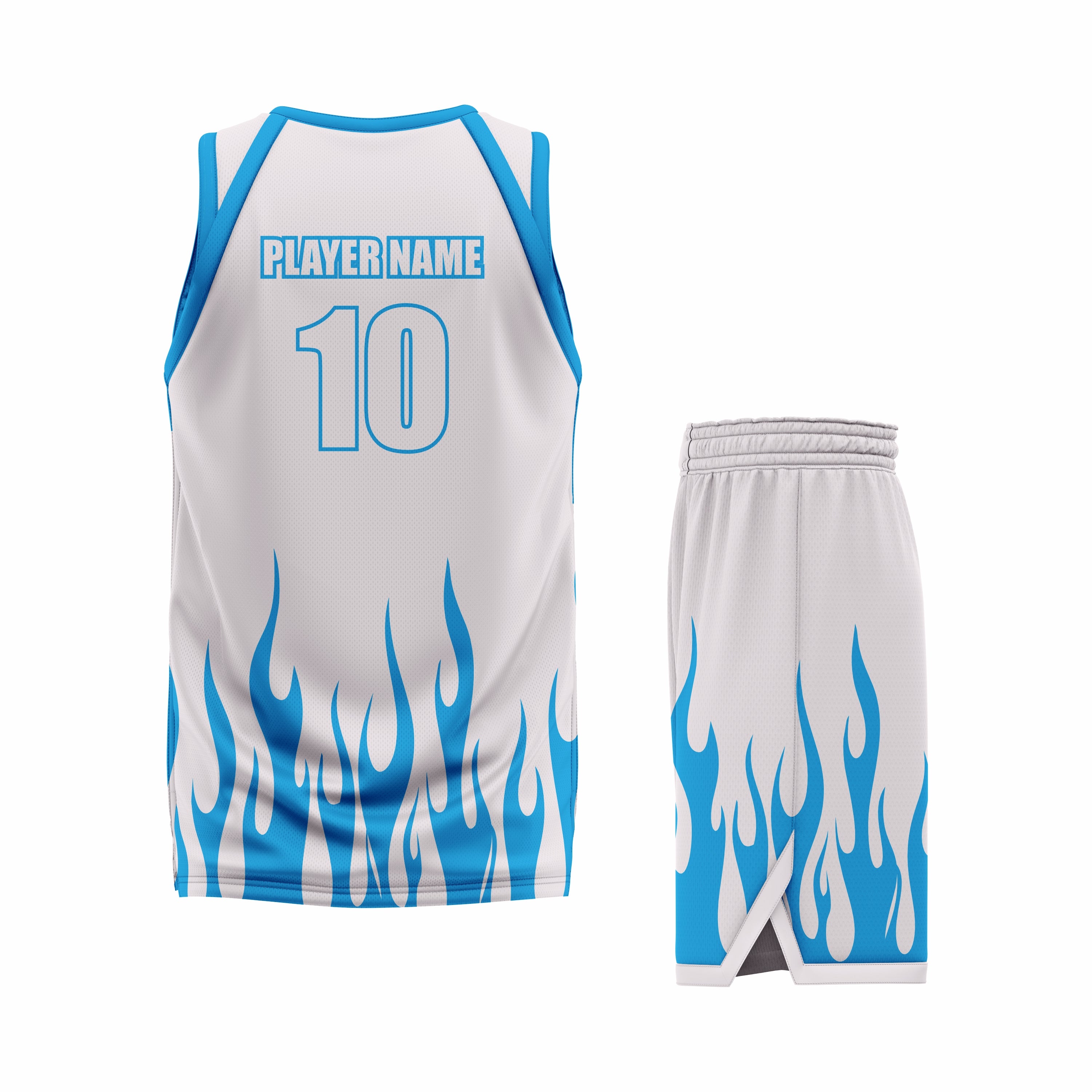 Custom Blue White Basketball Uniform Set | Sports Custom Uniform