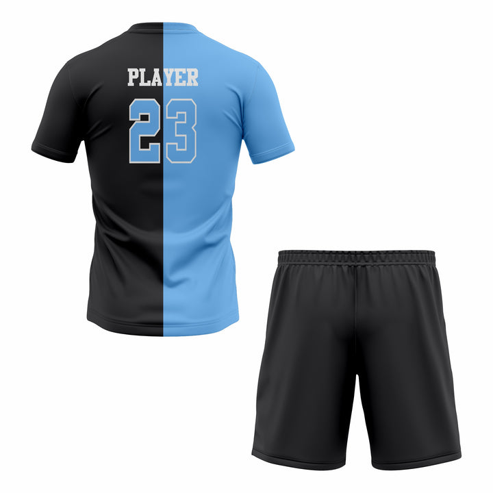 Custom Blue & Black Sublimation Soccer Uniform