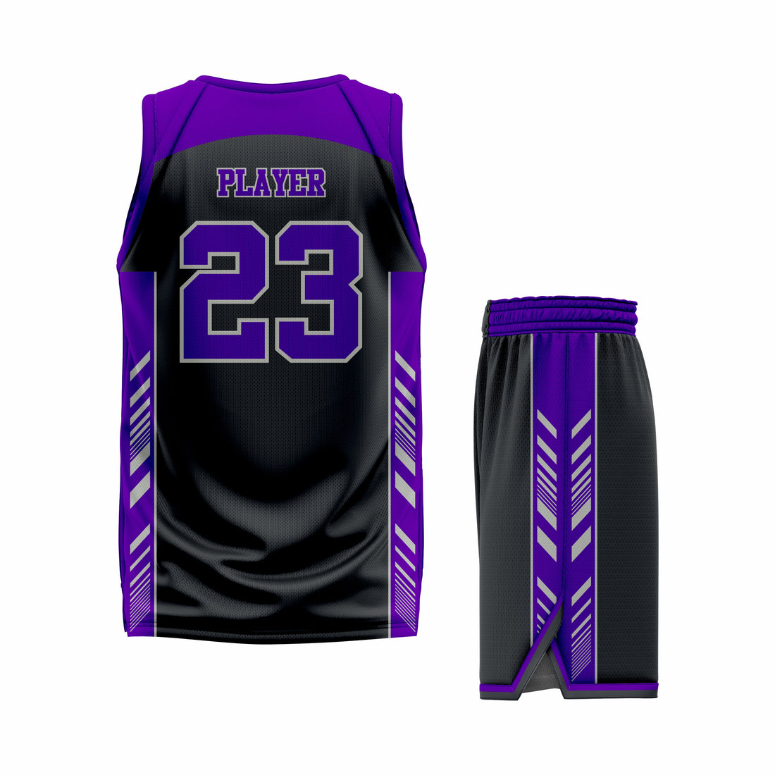 Custom Black Purple Basketball Uniform Set | Sports Custom Uniform