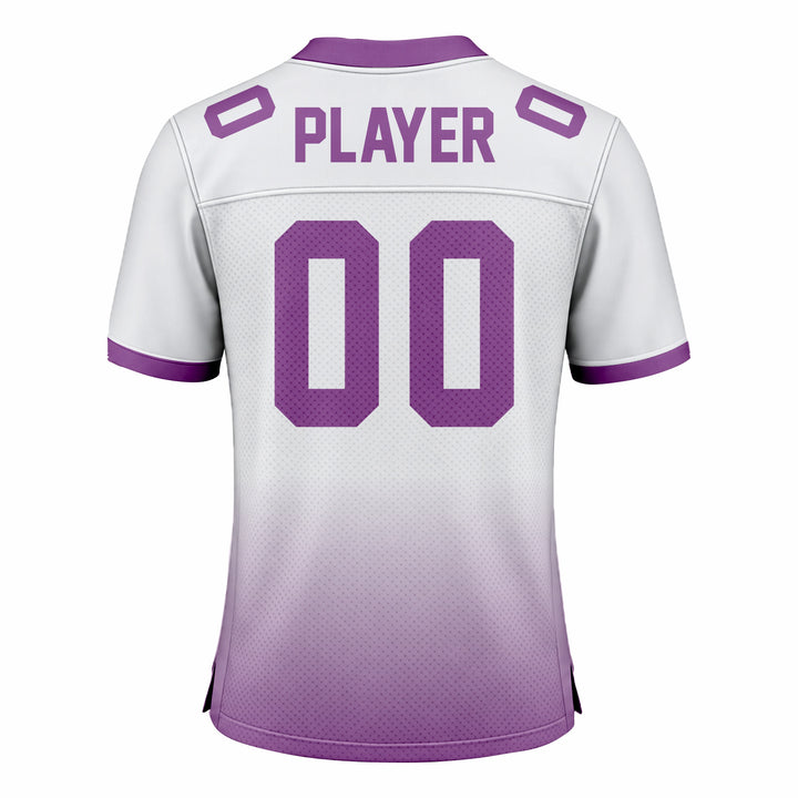 Custom Maroon & White American Football Fan Jersey