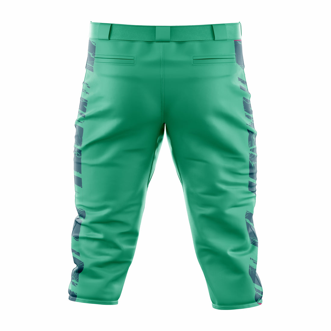 Custom Green & Dark Green Baseball Knicker Pant