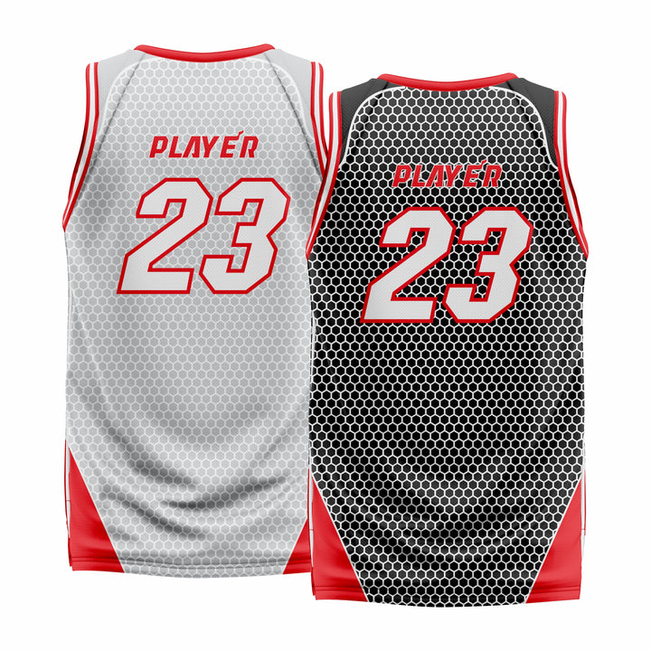 Custom Reversible V-Neck Basketball Jerseys