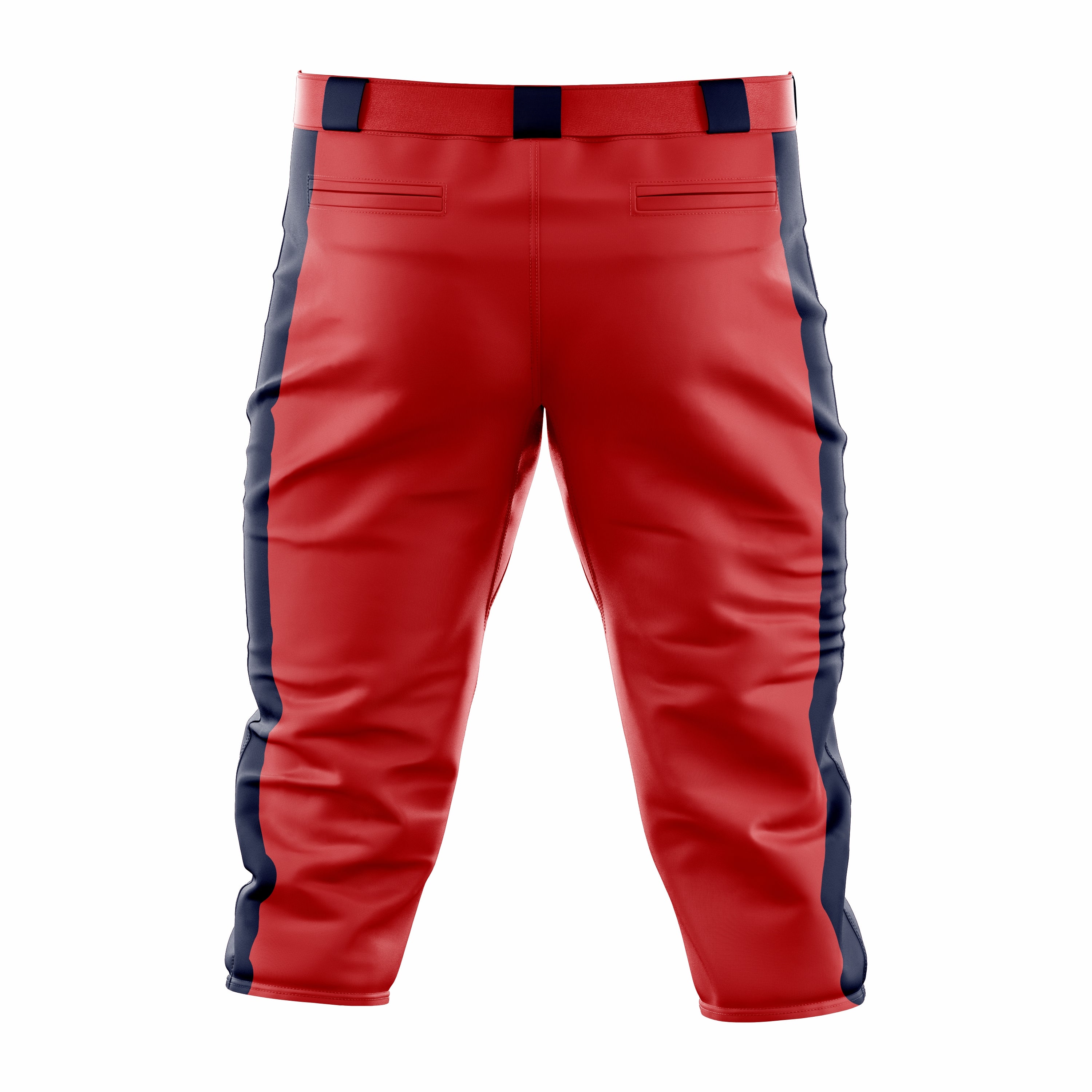 Custom Red & Black softball Knicker Pant