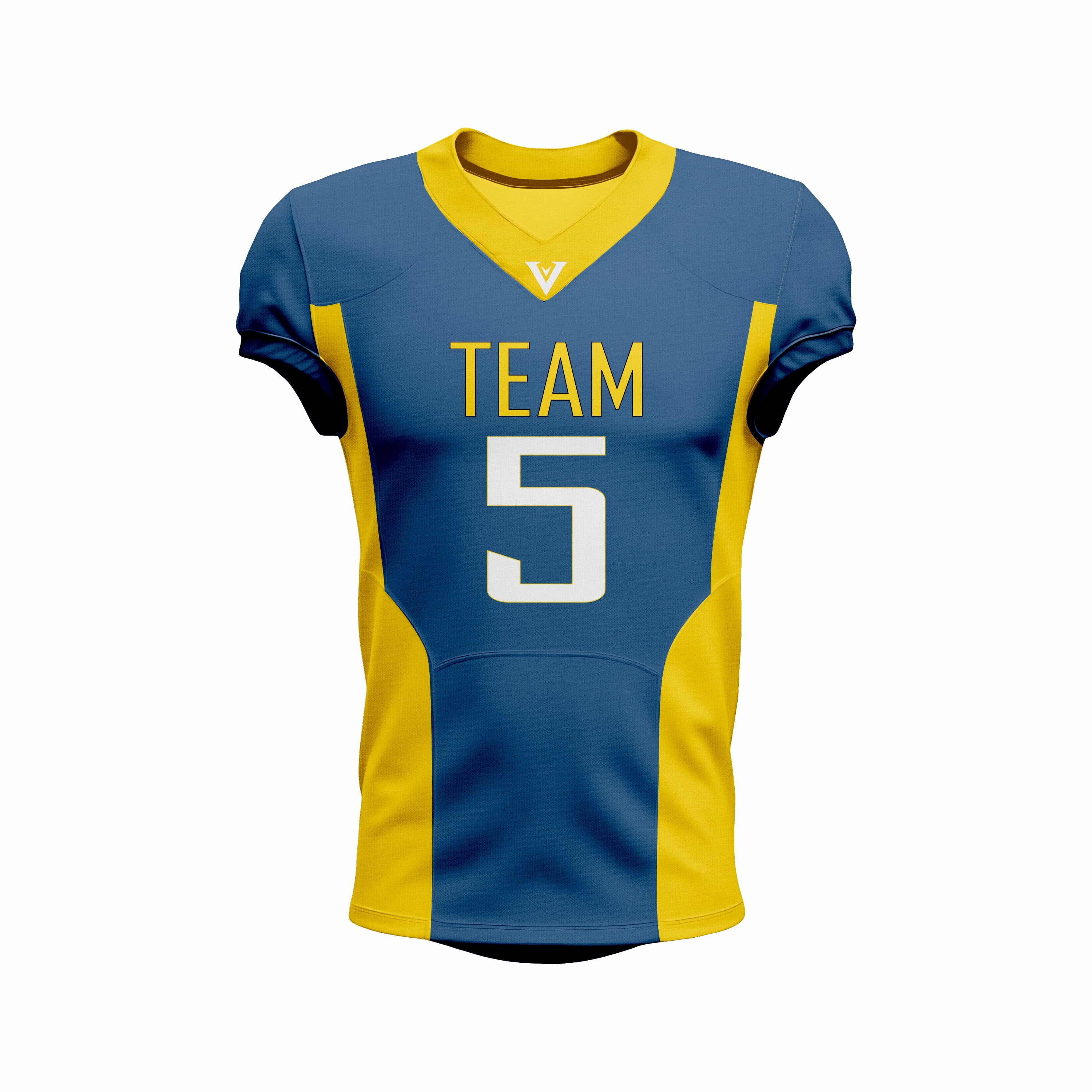 Custom Blue & Orange American Football Jersey