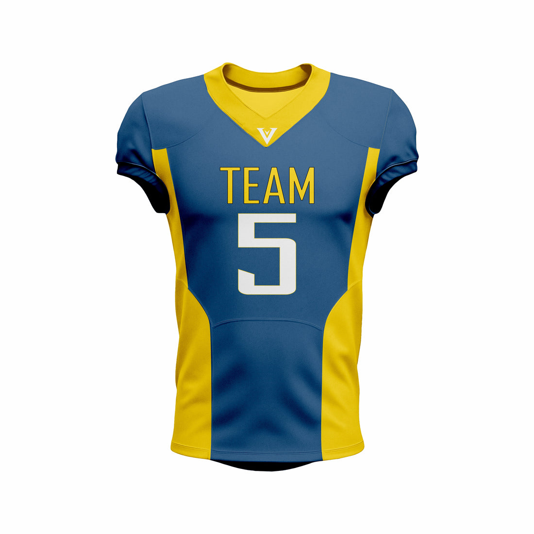 Custom Blue & Orange American Football Jersey