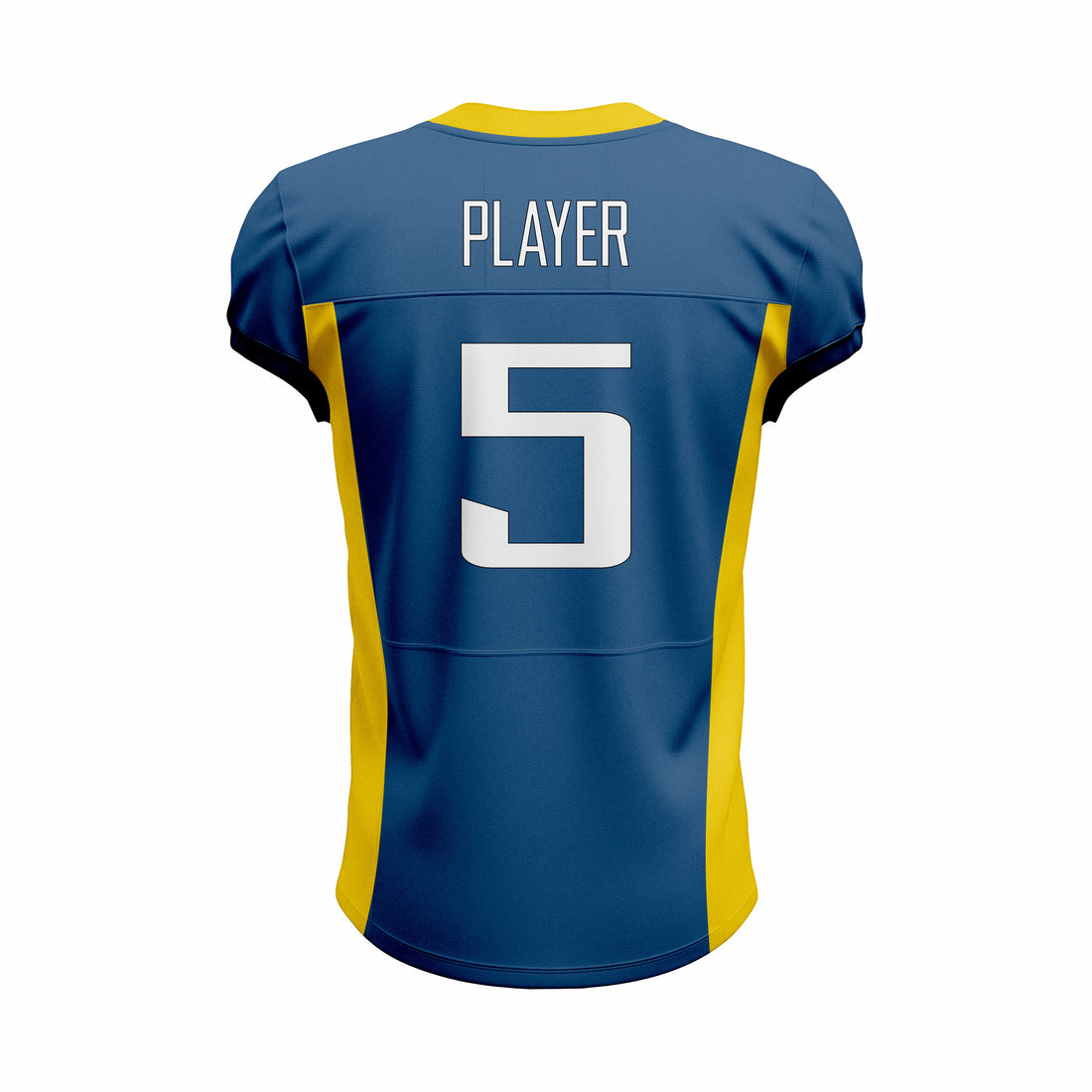 Custom Blue & Orange American Football Jersey