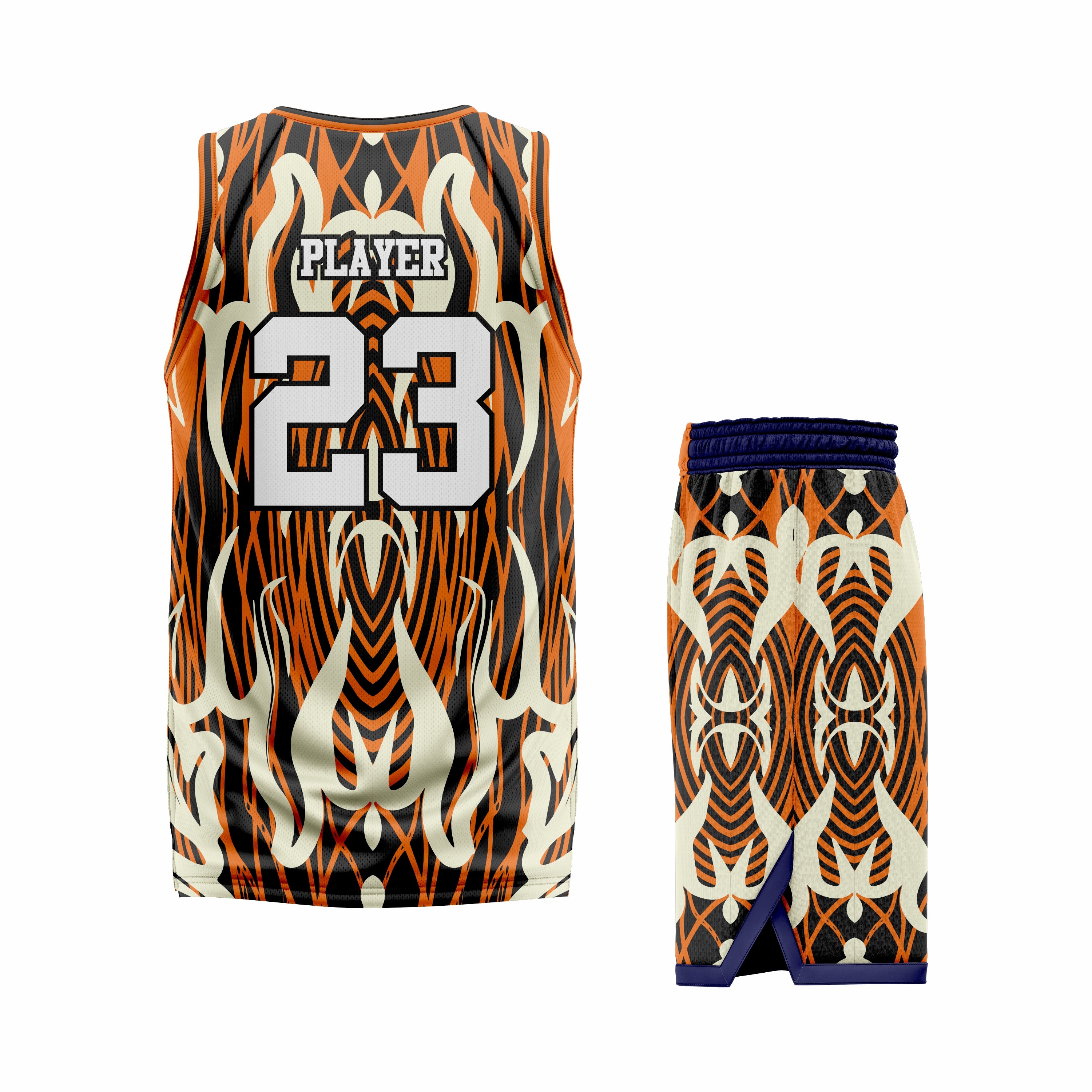 Custom Golden White Basketball Uniform Set | Sports Custom Uniform