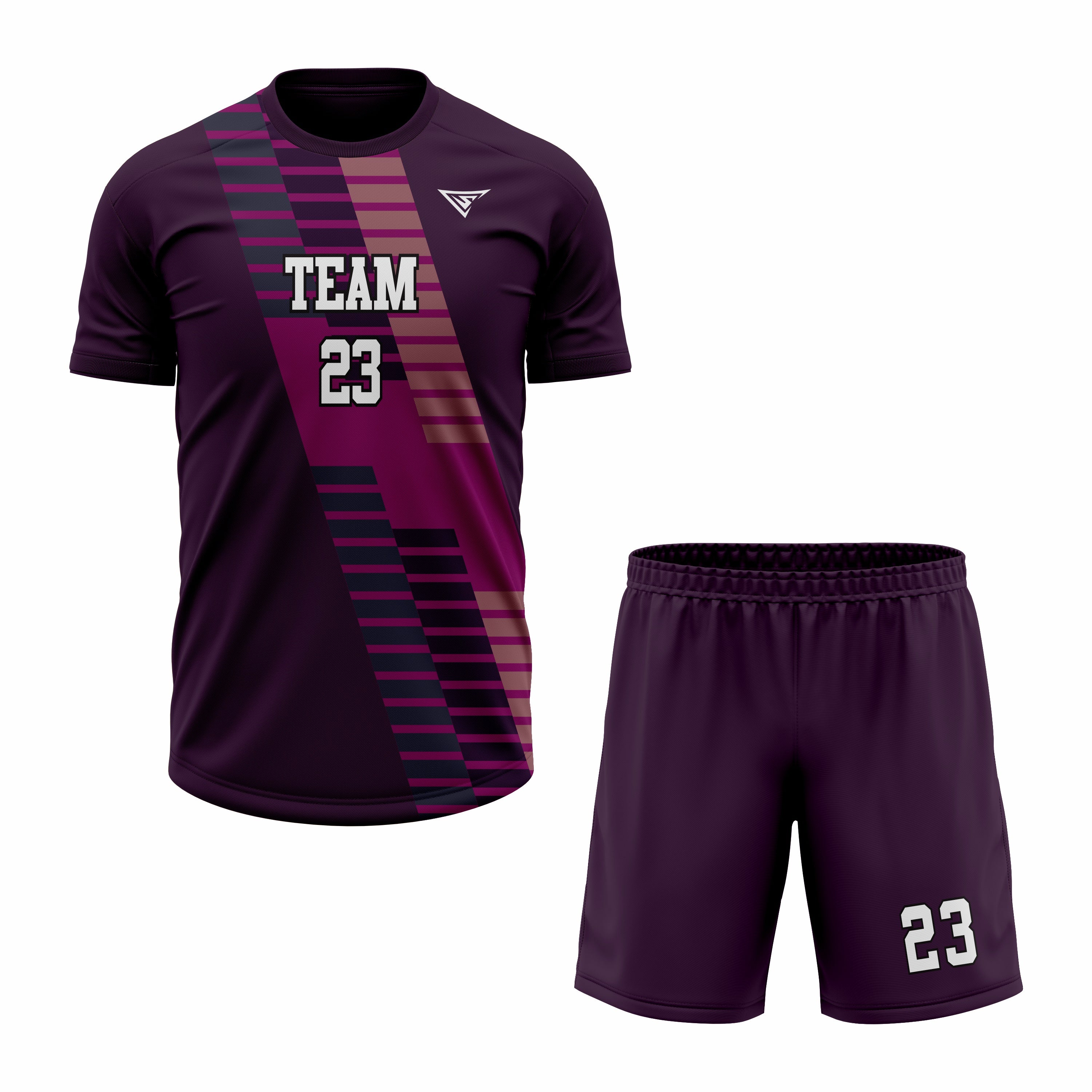 CUSTOM MAROON SOCCER UNIFORM