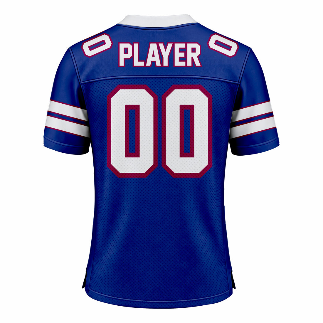 Custom Blue & White American Football Fan Jersey