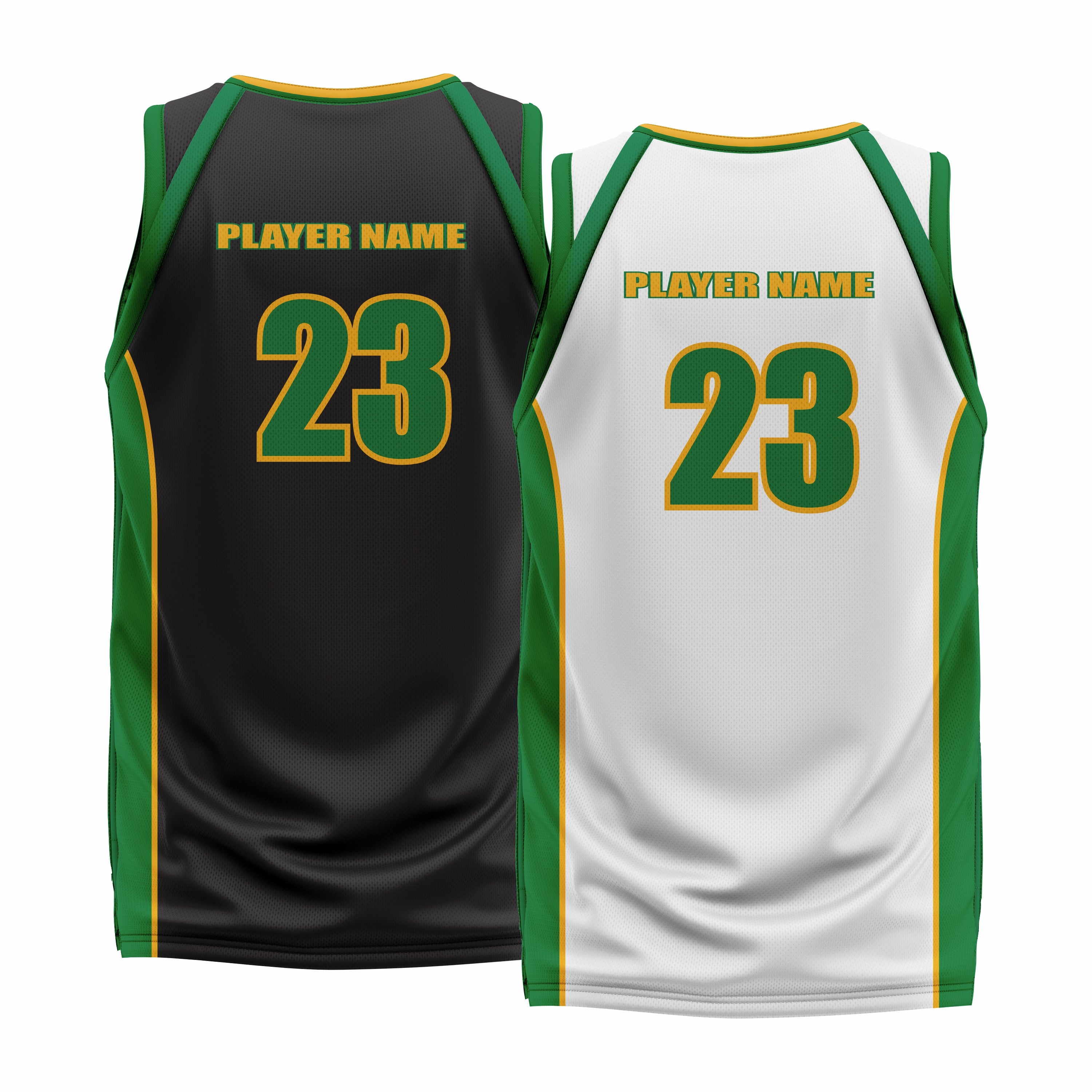 Custom Reversible V-Neck Basketball Jerseys