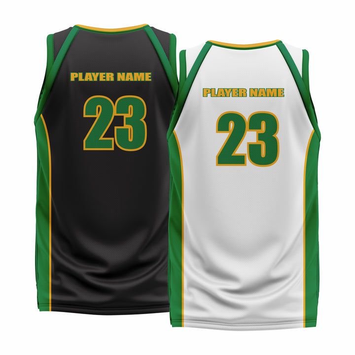 Custom Reversible V-Neck Basketball Jerseys