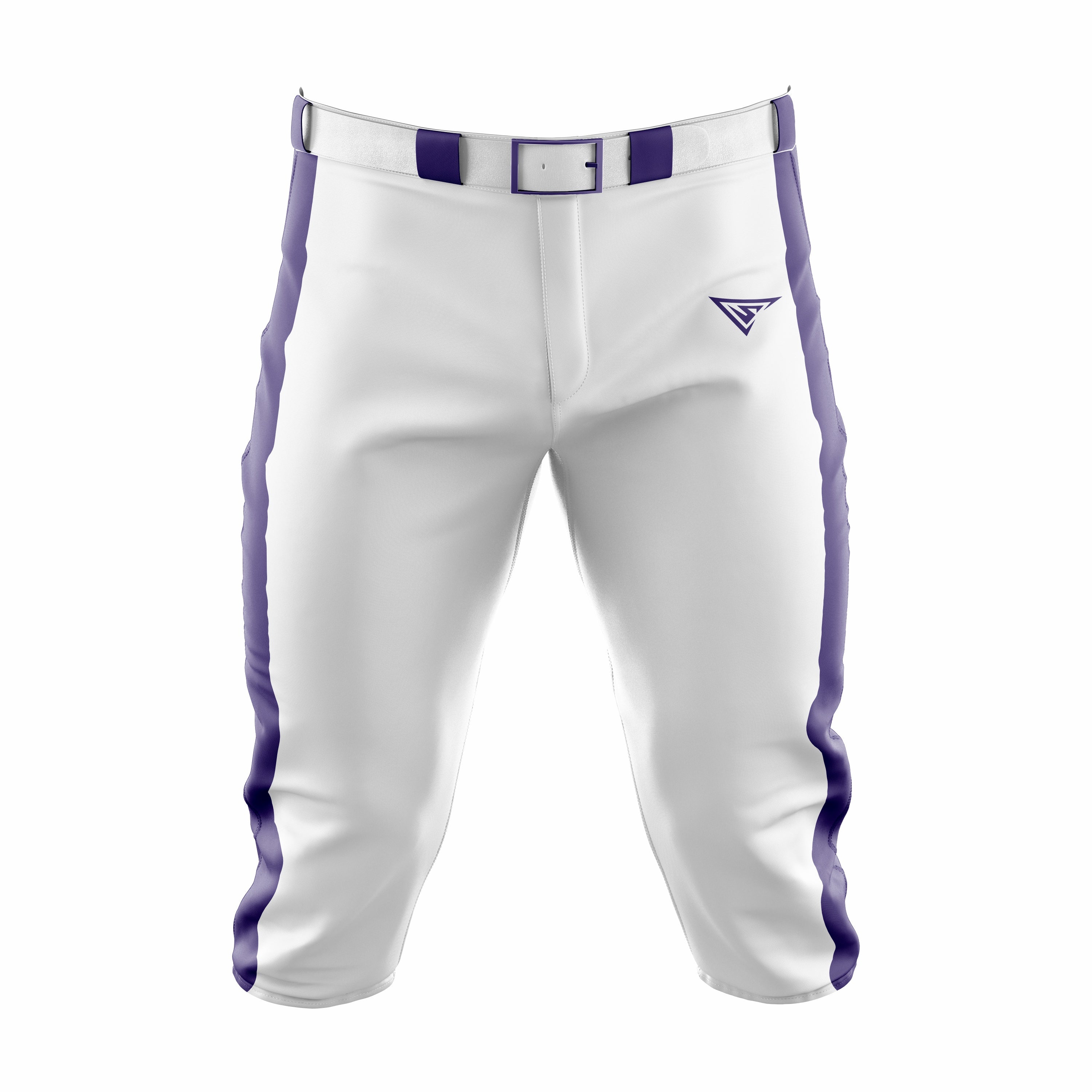 Custom White & Blue Baseball Knicker Pant