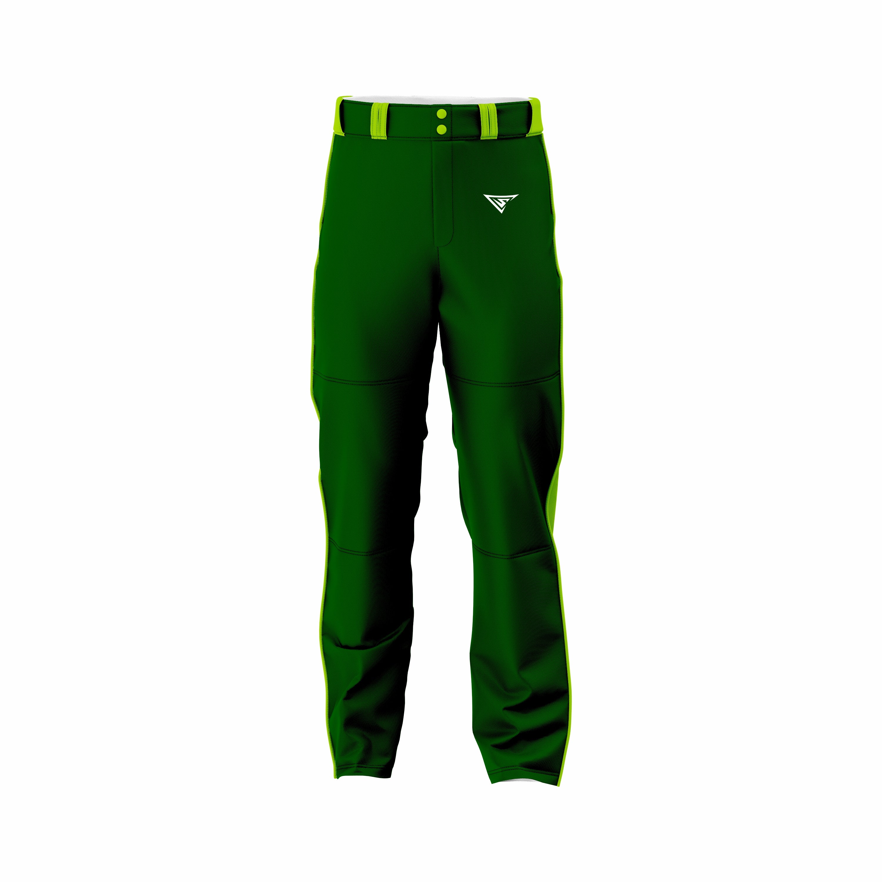 Custom Dark Green & Yellow softball Pant
