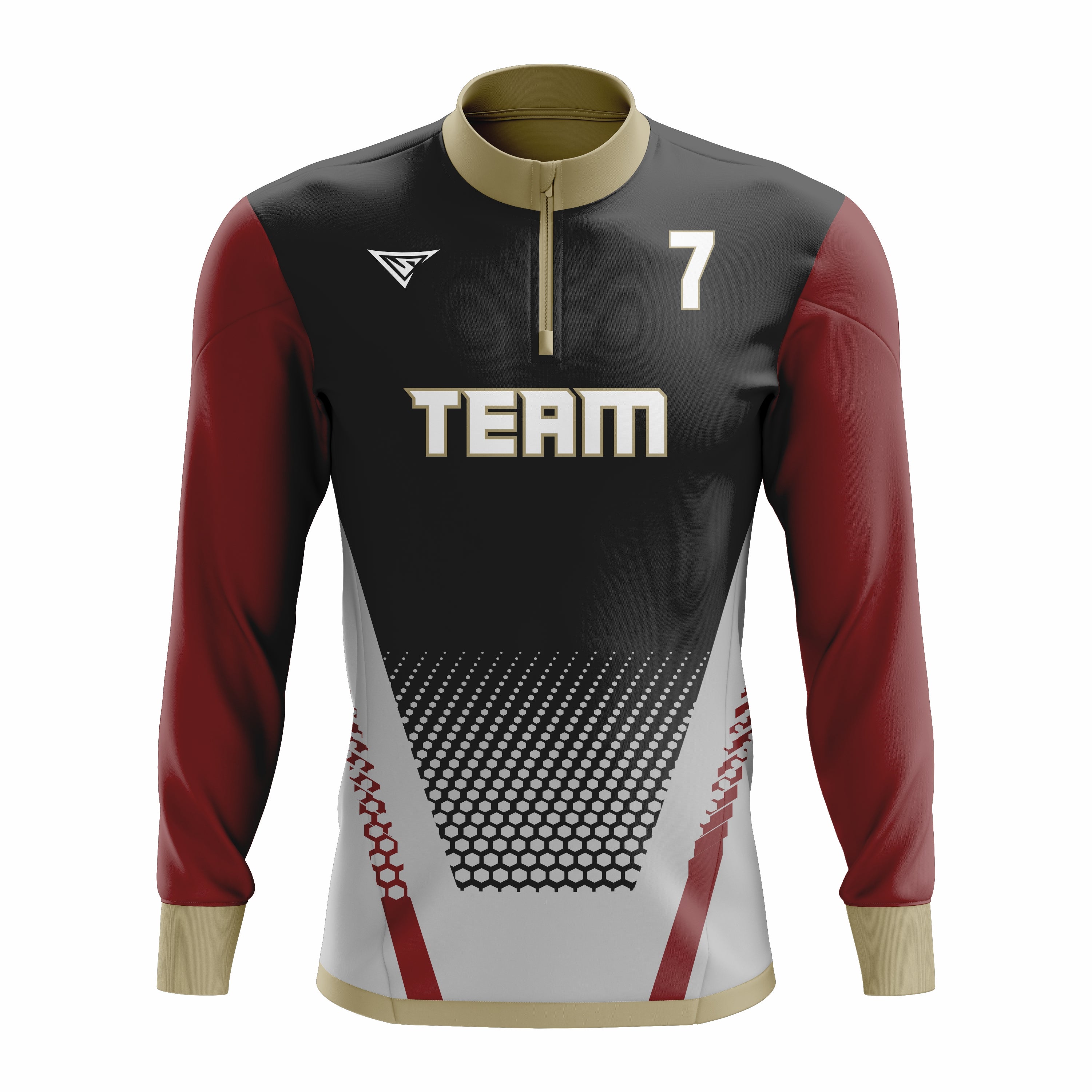 CUSTOM ¼ ZIP LONG SLEEVE CAGE JACKETS
