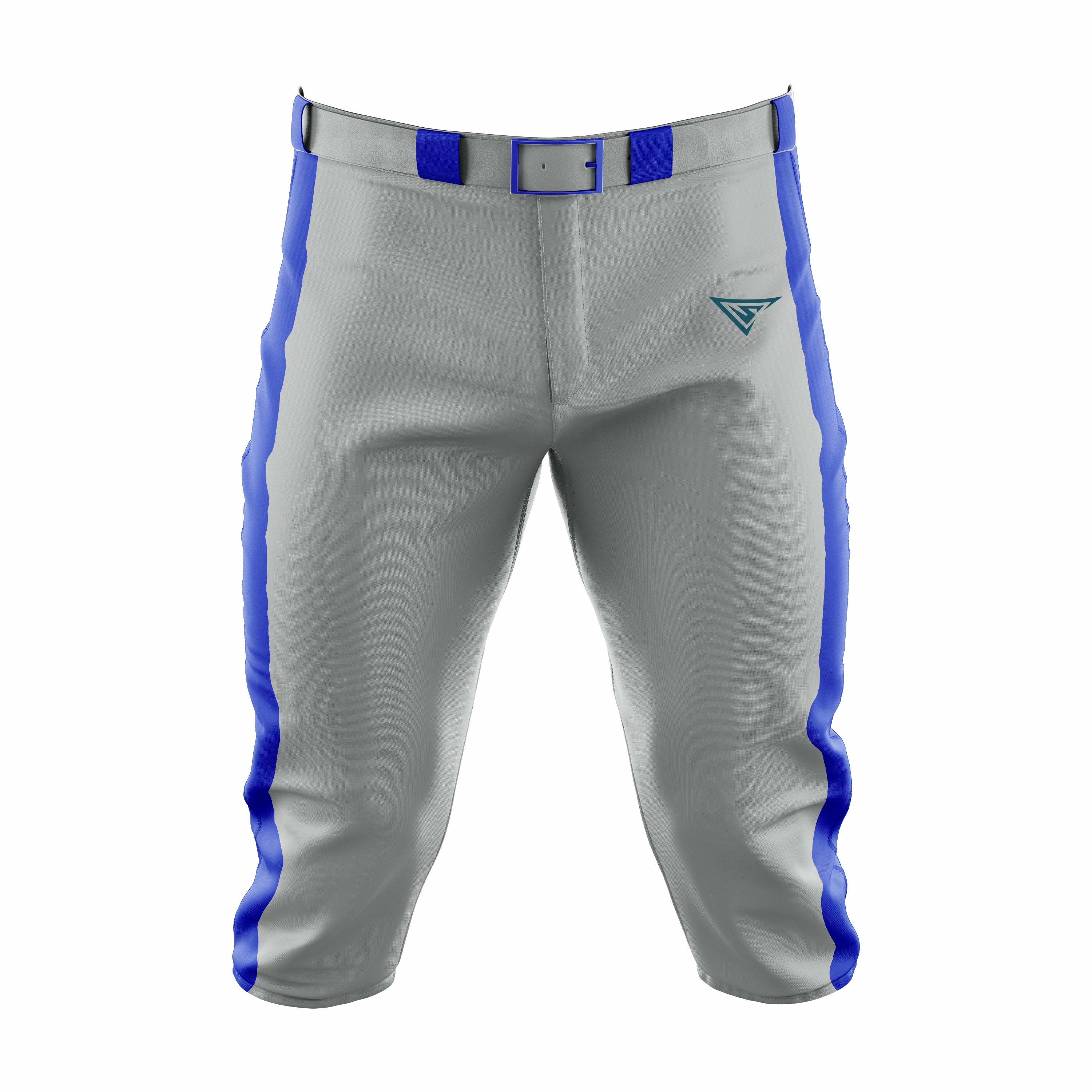Custom Grey & Blue softball Knicker Pant