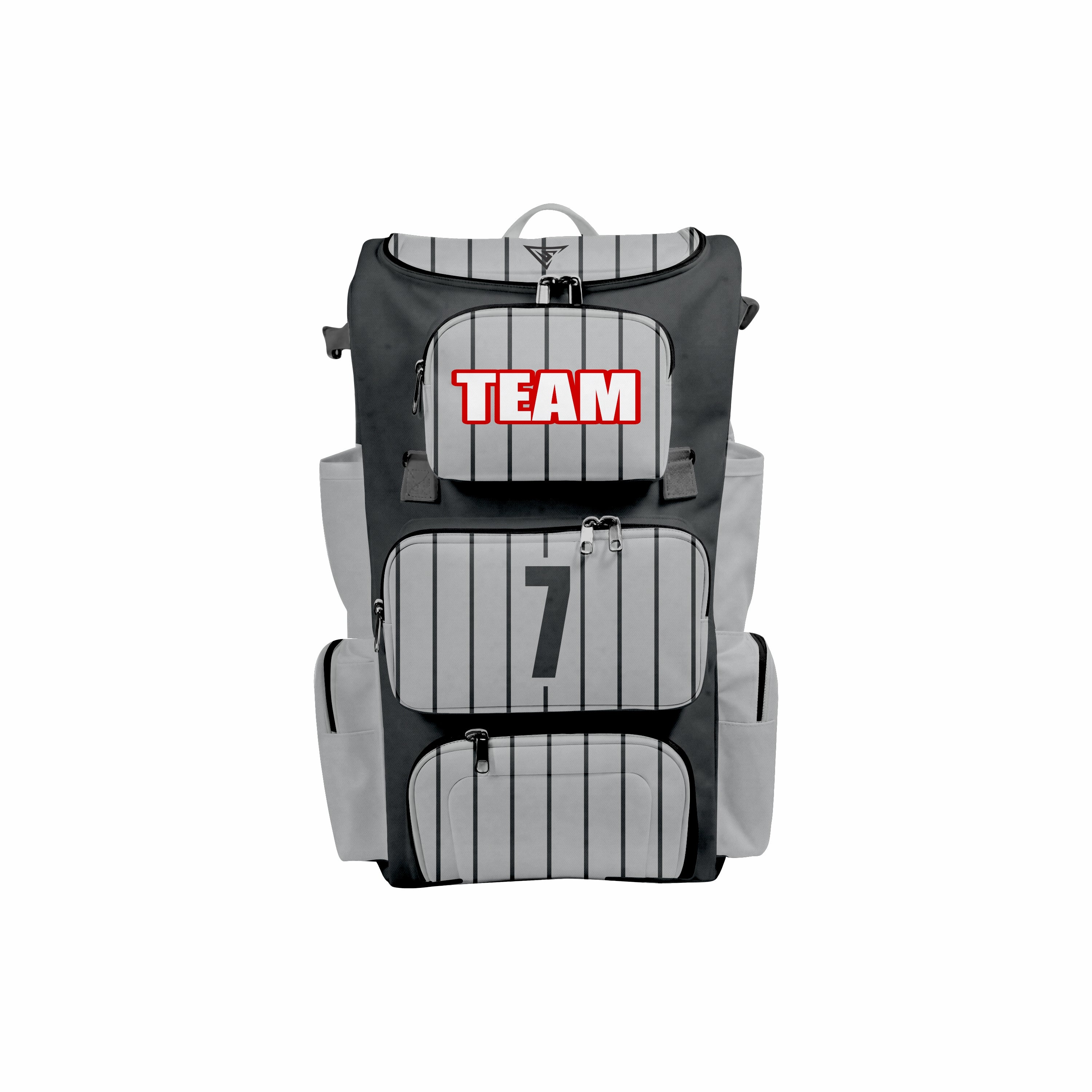 CUSTOM black & white ELITE BASEBALL/SOFTBALL BACKPACKS