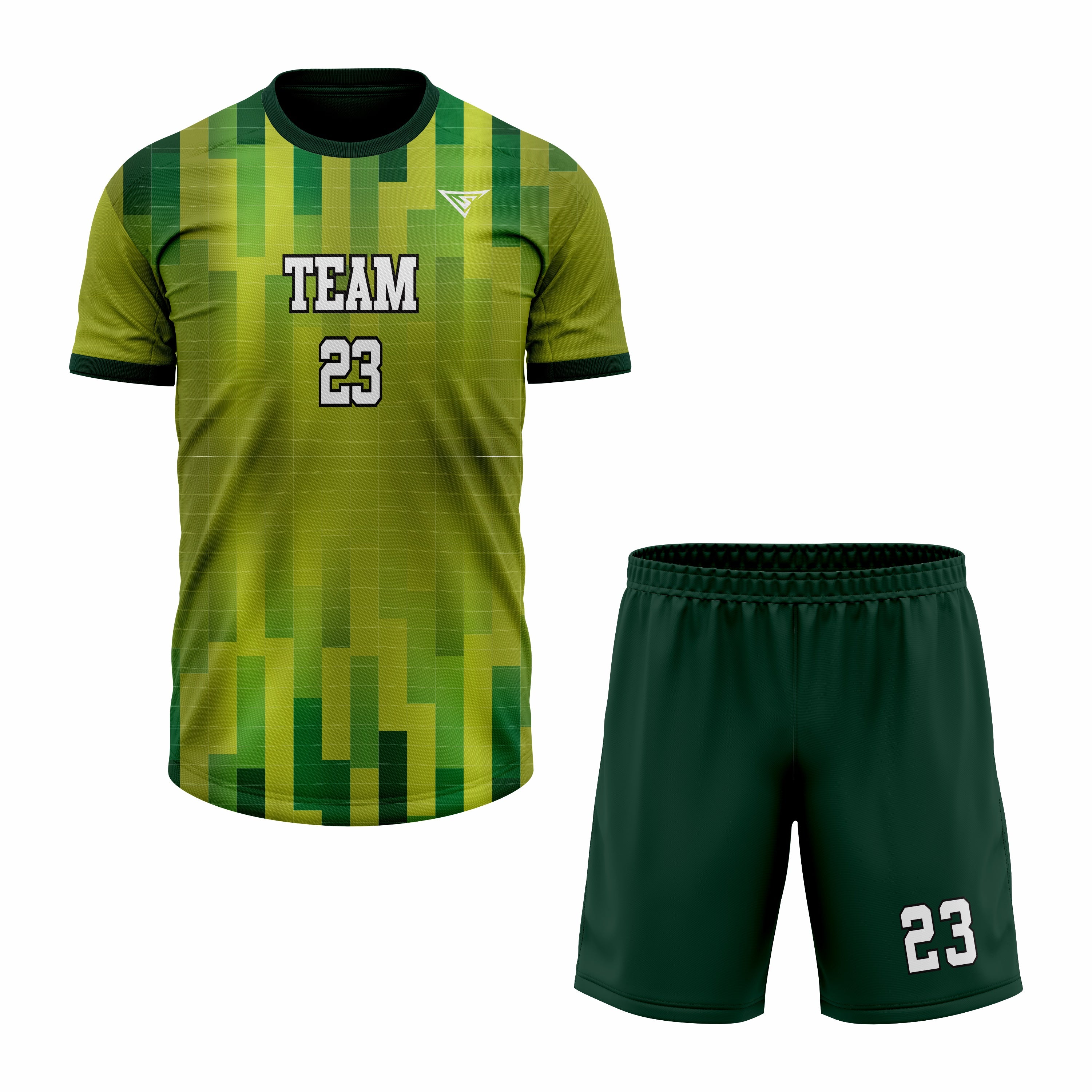 CUSTOM GREEN SOCCER UNIFORM