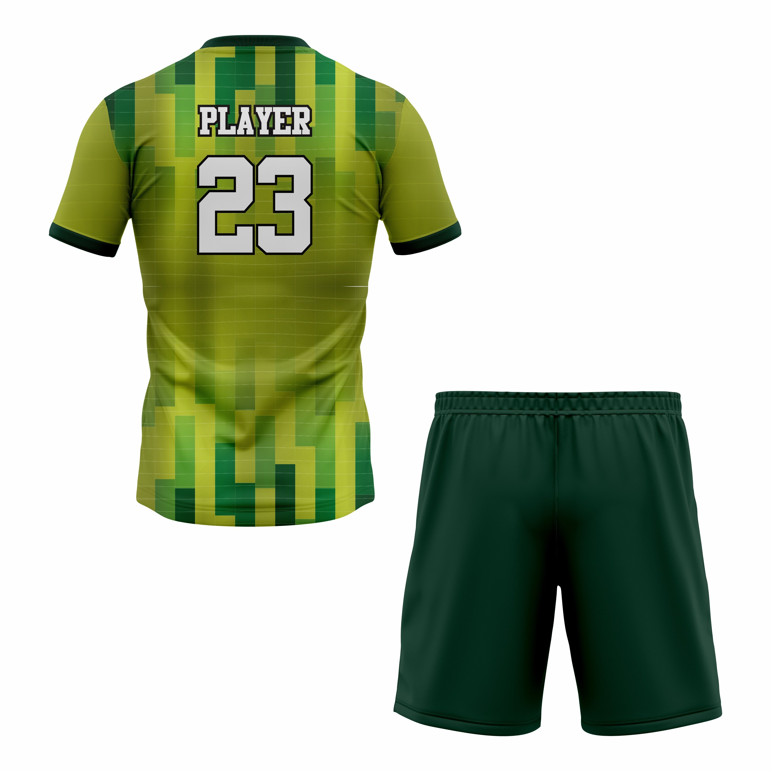 CUSTOM GREEN SOCCER UNIFORM