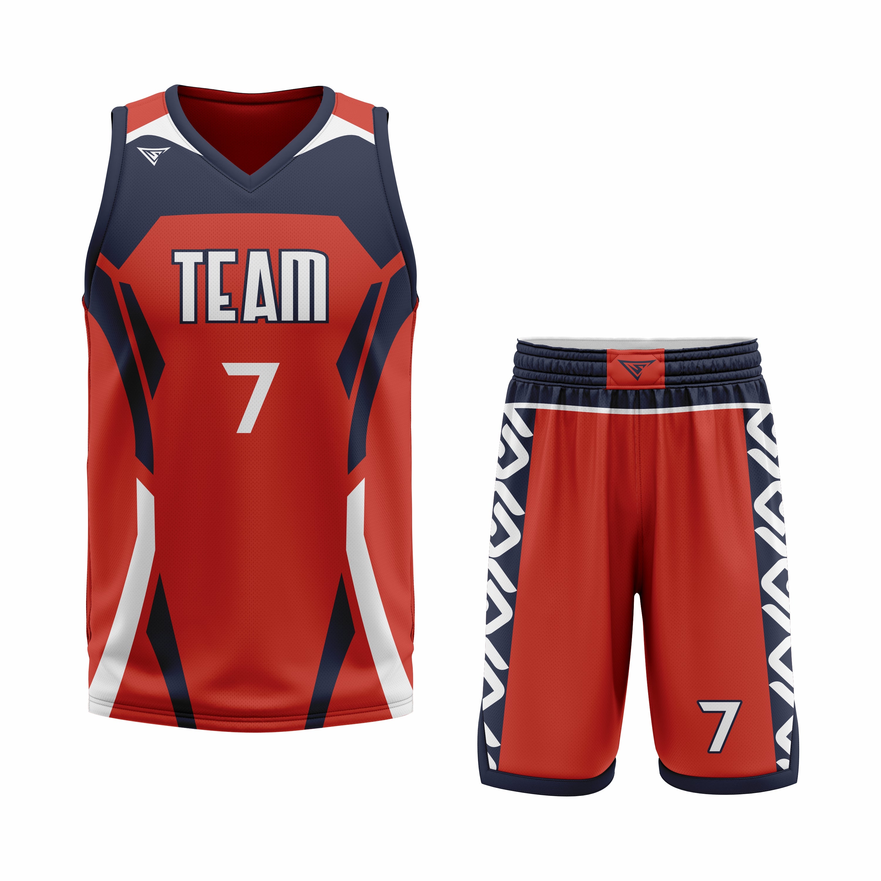Custom Red Black White Basketball Uniform Set | Sports Custom Uniform