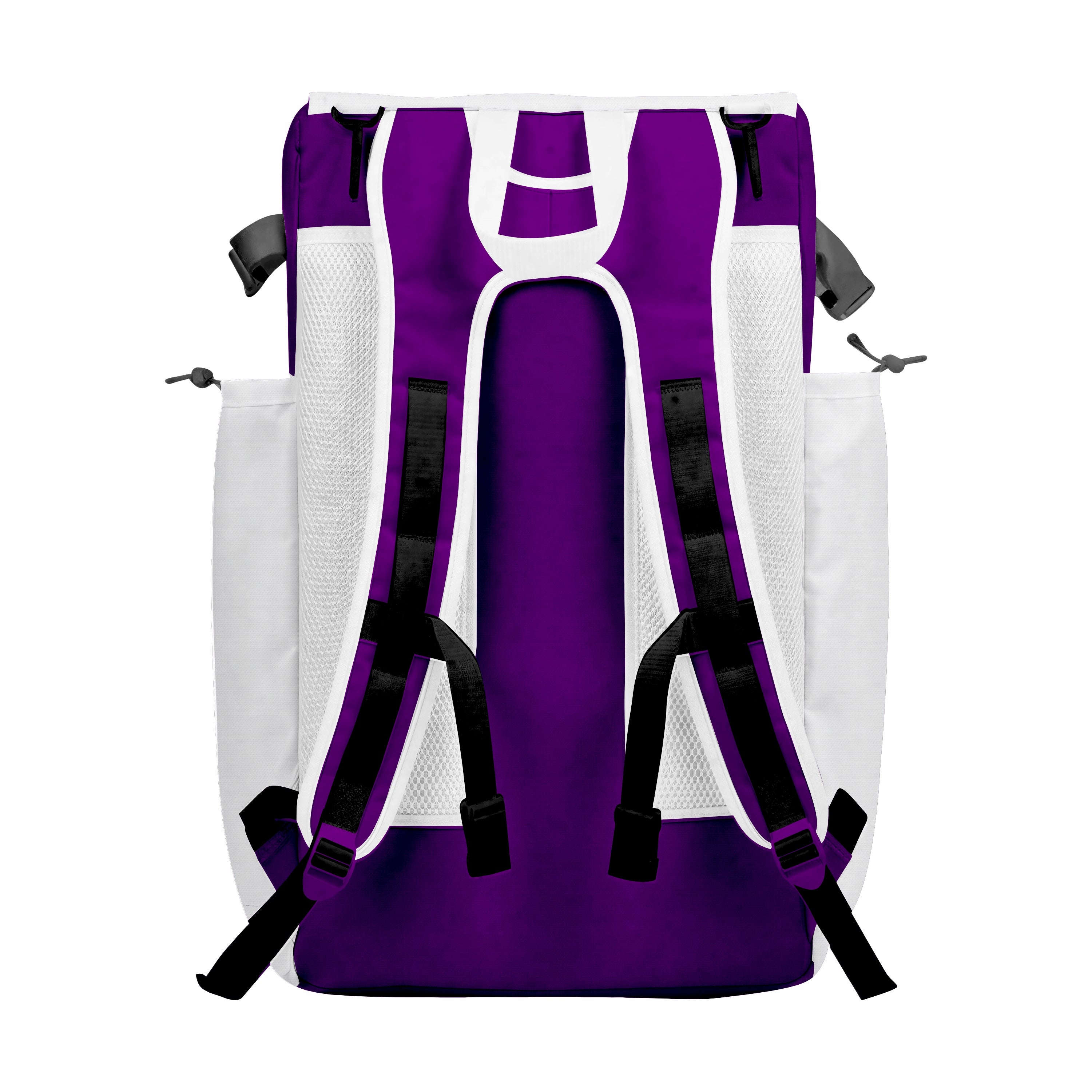 CUSTOM MAROON & WHITE ELITE BASEBALL/SOFTBALL BACKPACKS