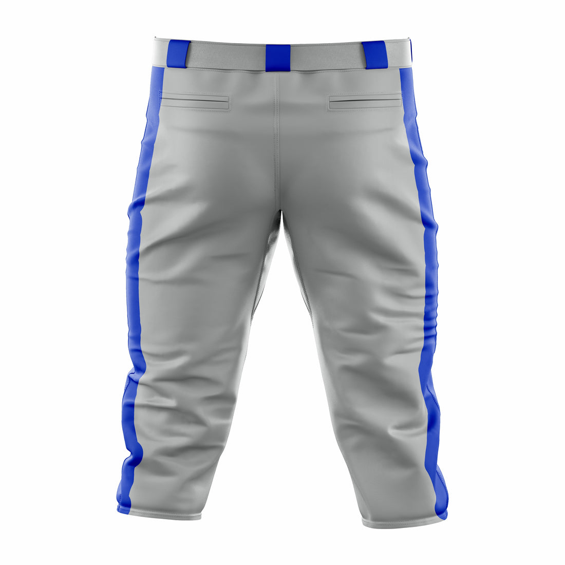 Custom Grey & Blue softball Knicker Pant