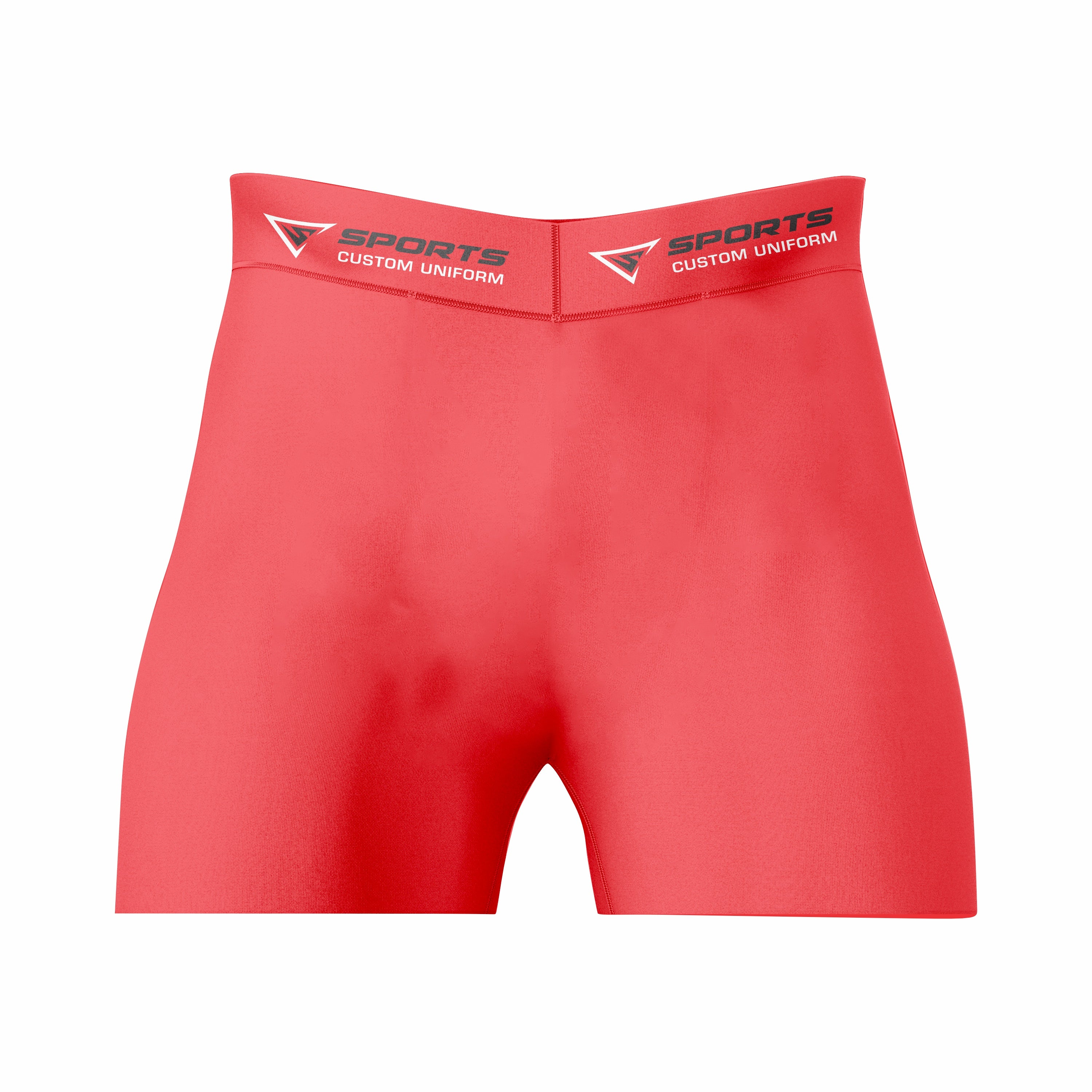 Custom Red white Authentic Compression Short