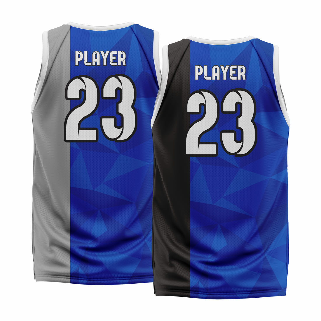 Custom Reversible V-Neck Basketball Jerseys