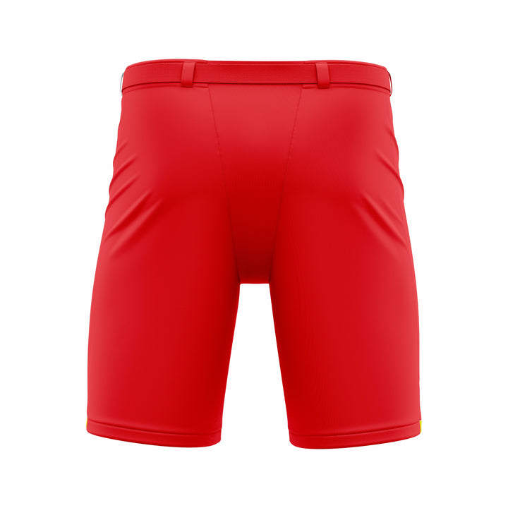 Custom Red Hockey Shell Short