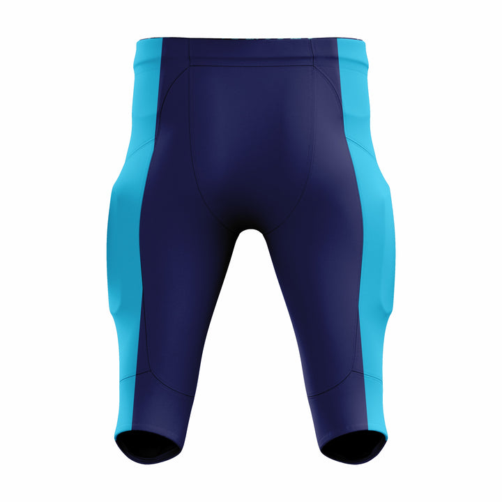 Custom Blue & Cyan American Football Pant