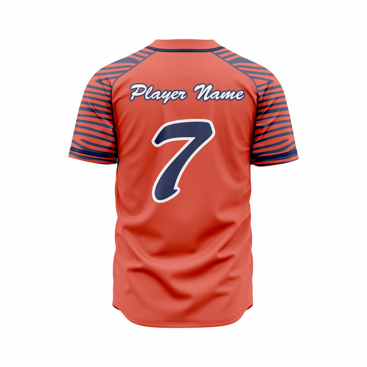 Custom Baseball full Buttons Jersey Sublimated
