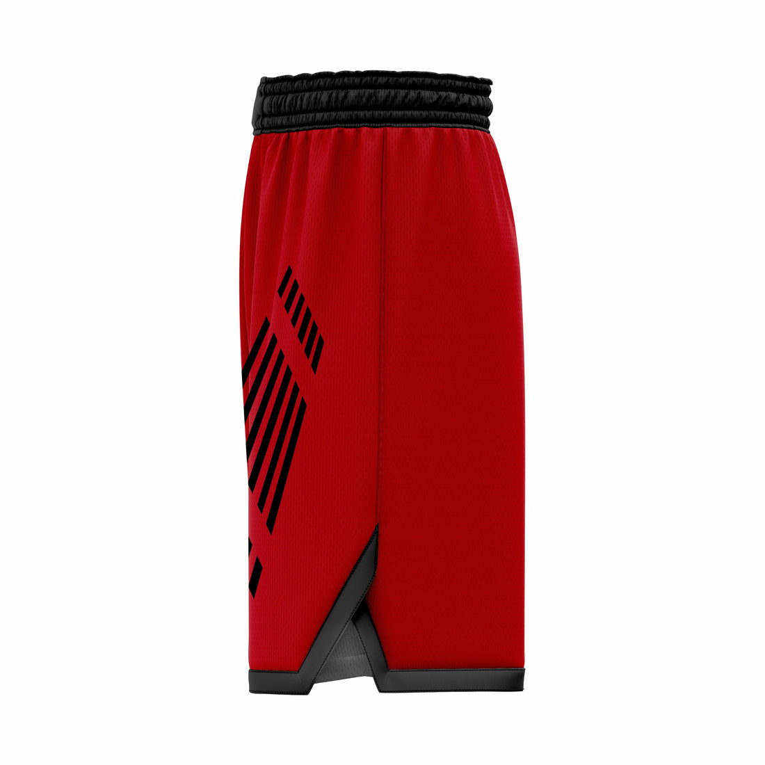Custom Red & Black Authentic Basketball Shorts