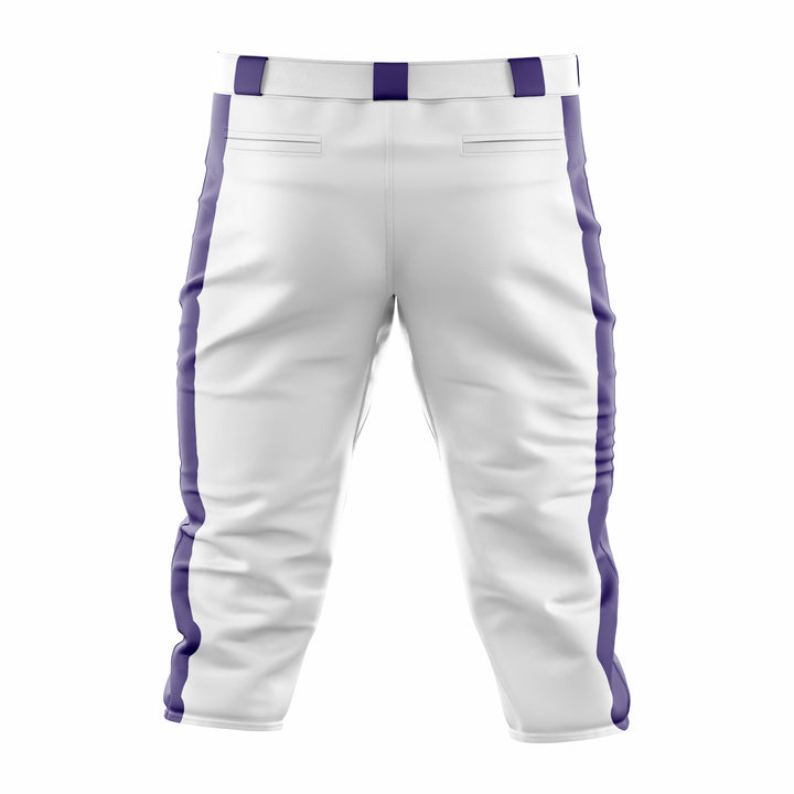 Custom White & Blue Baseball Knicker Pant