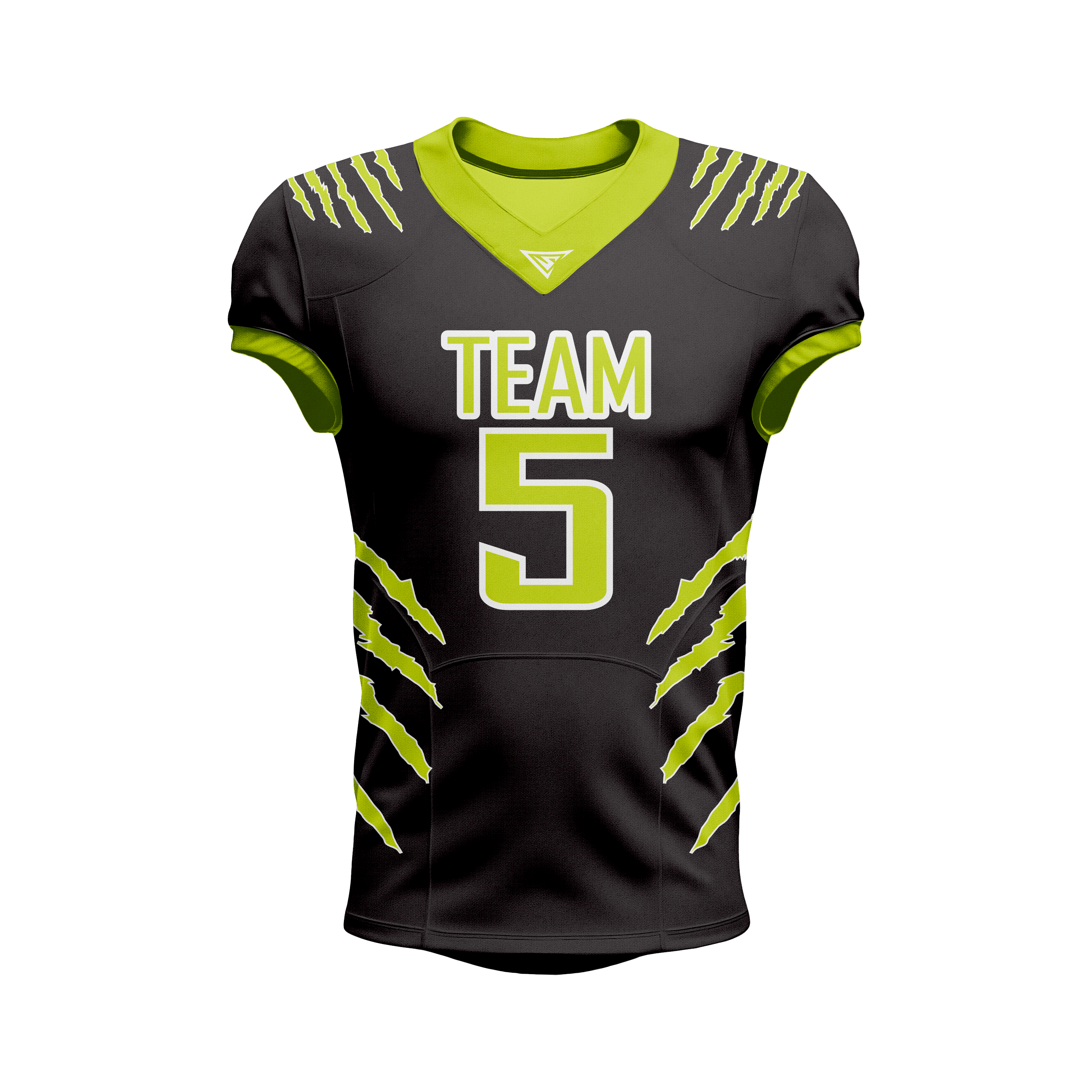 Custom Black & Green American Football Jersey