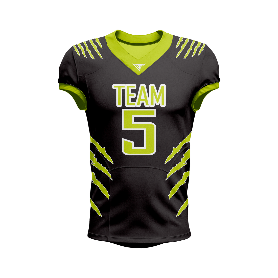 Custom Black & Green American Football Jersey