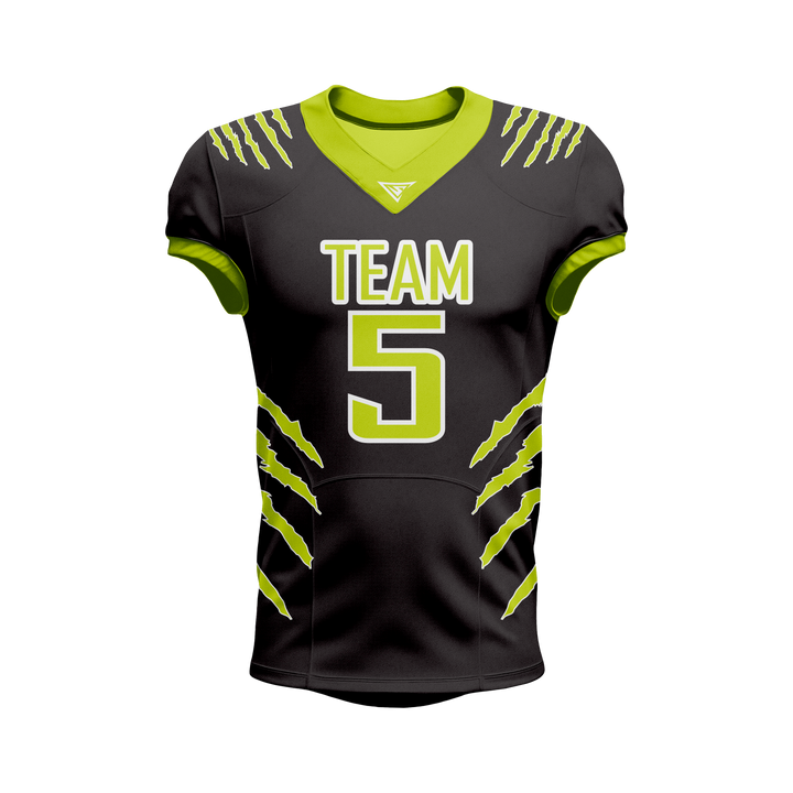 Custom Black & Green American Football Jersey