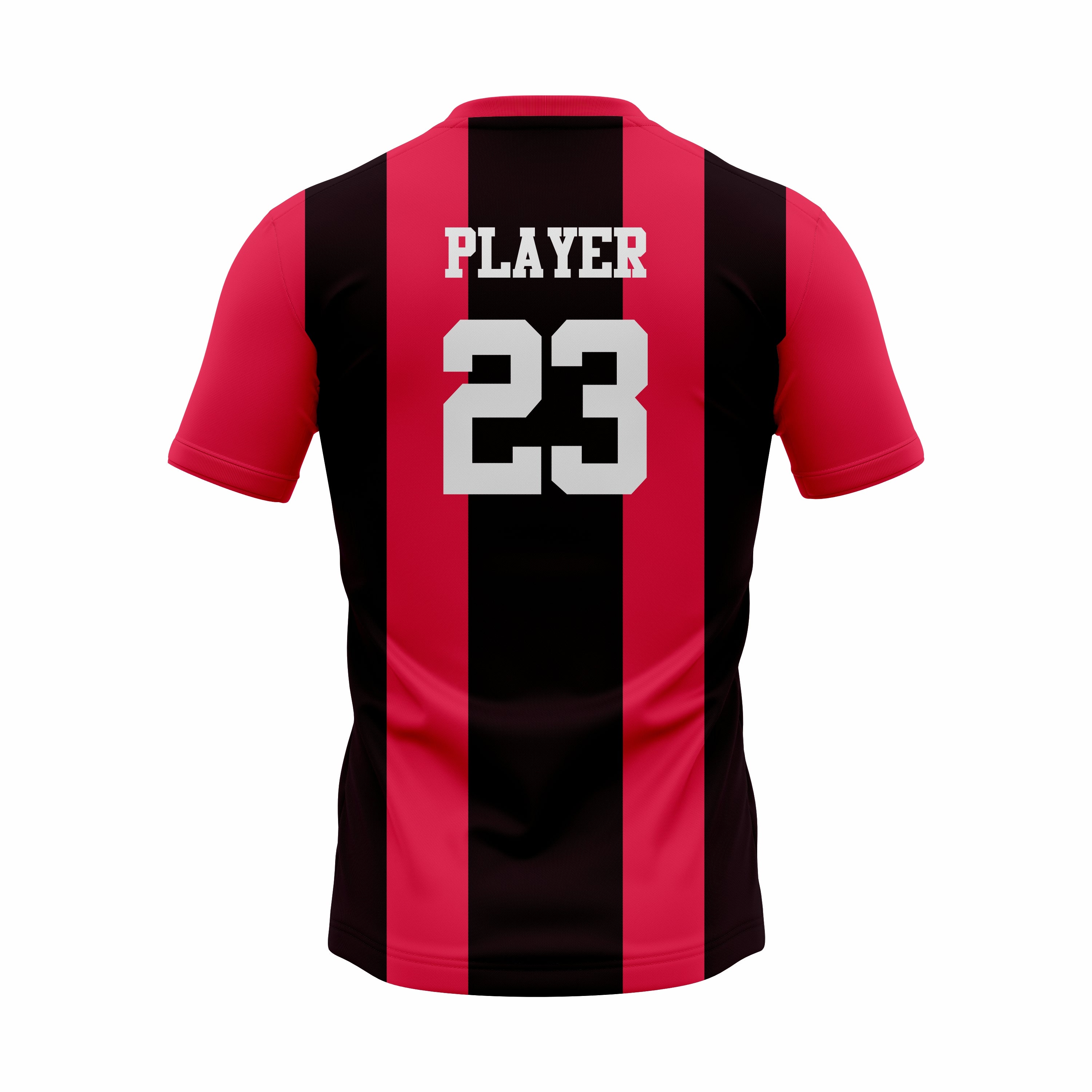 Custom Red & Black Sublimation Soccer Jersey