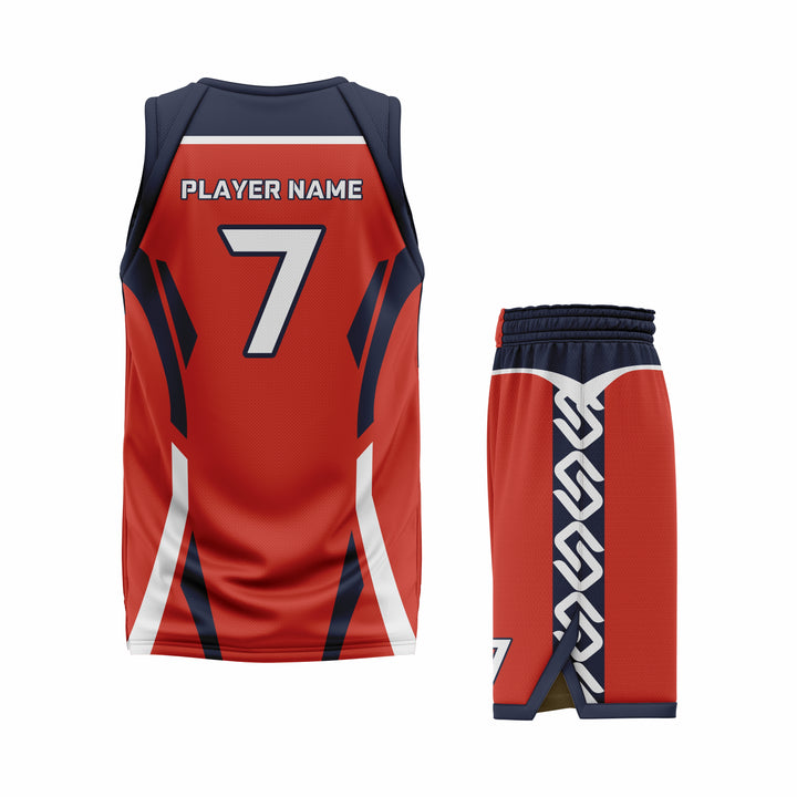 Custom Red Black White Basketball Uniform Set | Sports Custom Uniform