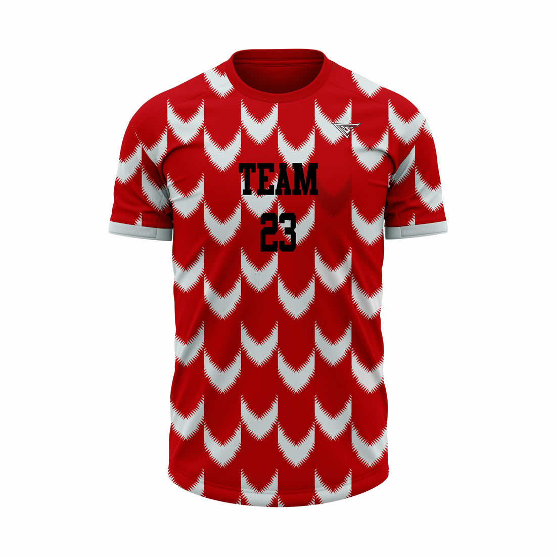 Custom Red & White Sublimation Soccer Jersey
