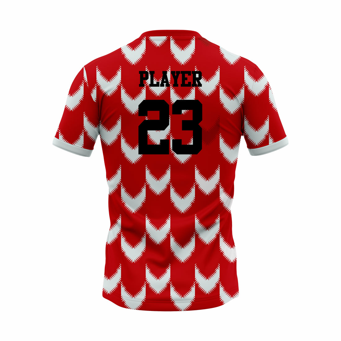 Custom Red & White Sublimation Soccer Jersey