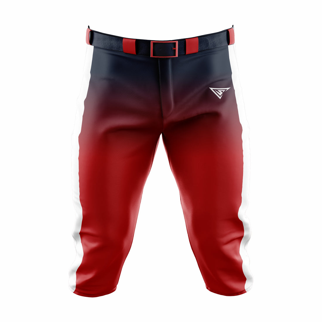 Custom Black, Red & White Baseball Knicker Pant