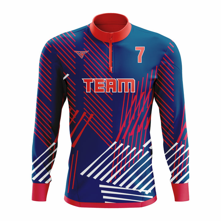 CUSTOM ¼ ZIP LONG SLEEVE CAGE JACKETS