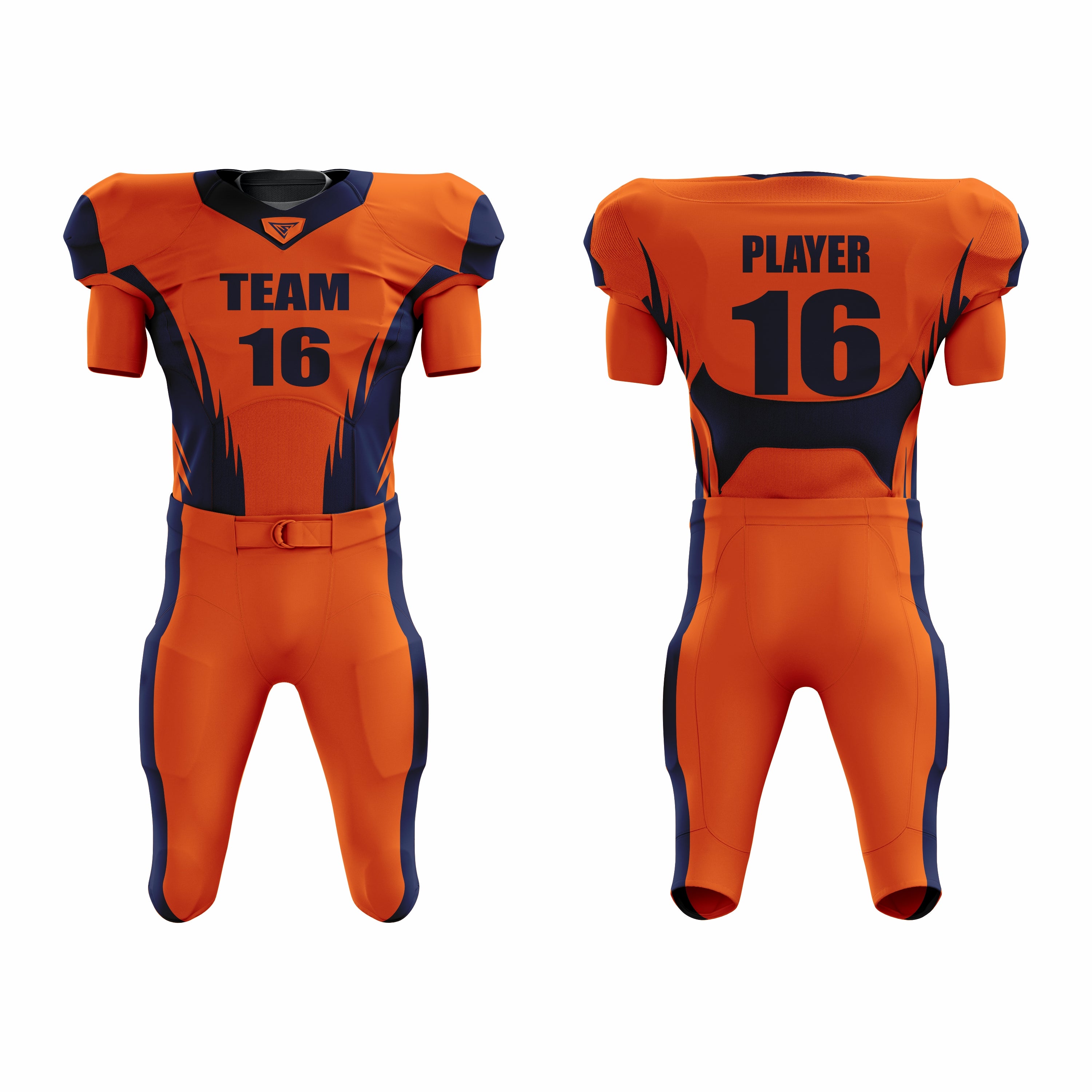 Custom Football Uniform (with Integrated Pads)