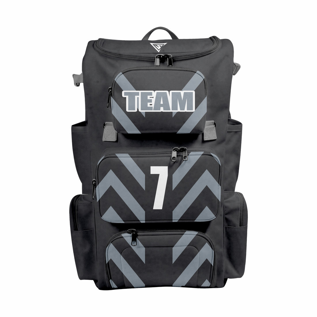 CUSTOM BLACK & GREEN ELITE BASEBALL/SOFTBALL BACKPACKS