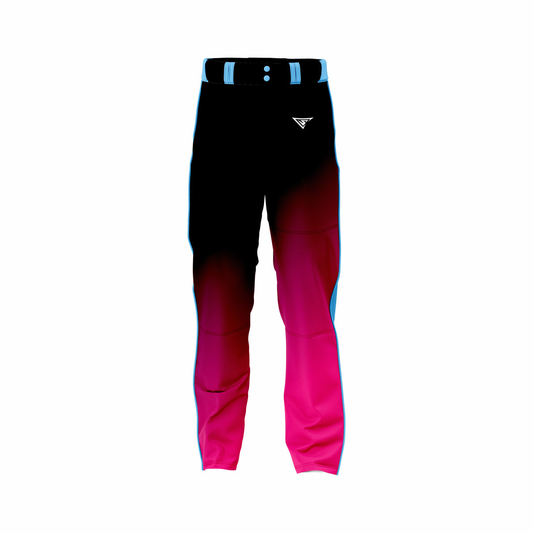 Custom Black, Red & Cyan softball Pant