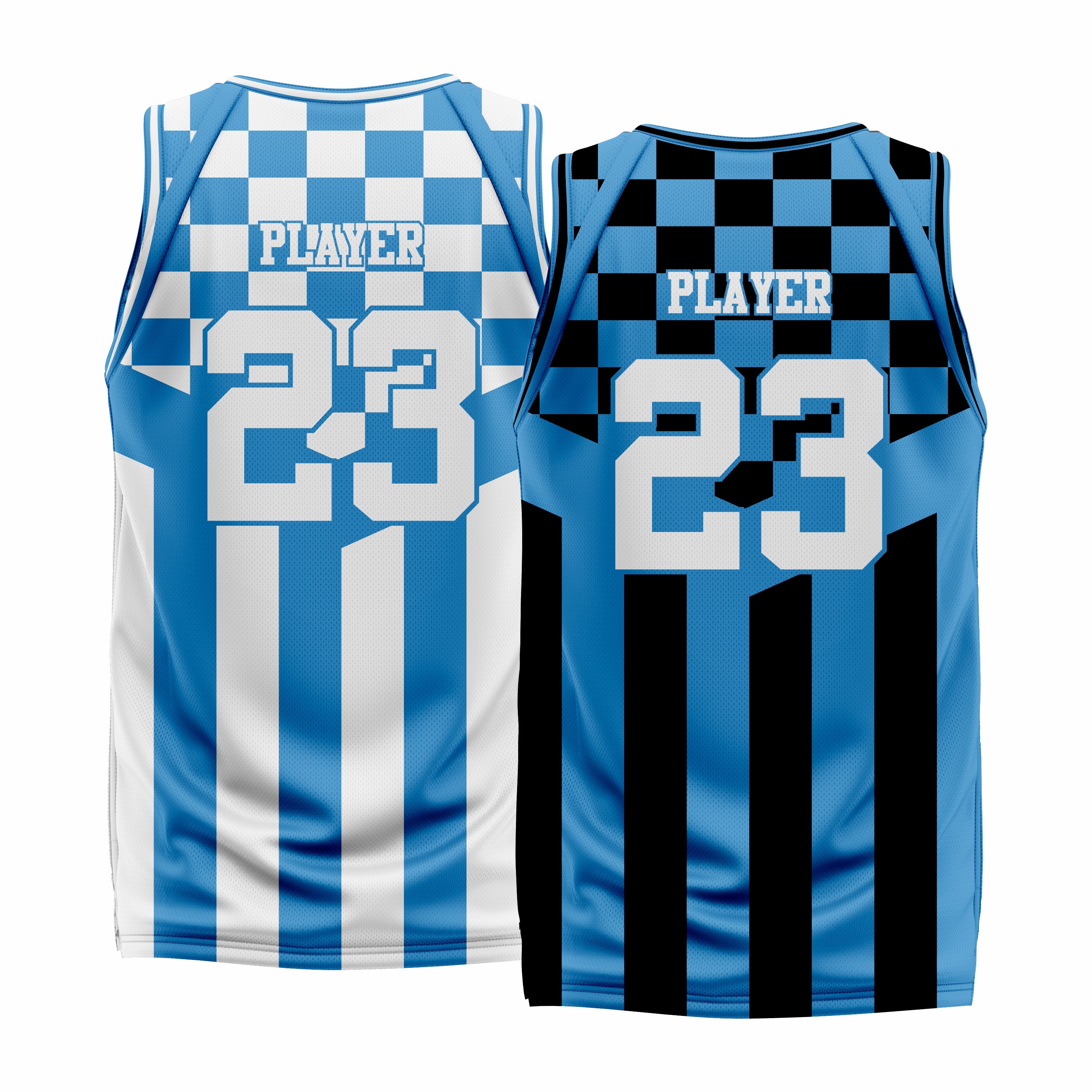 Custom Reversible V-Neck Basketball Jerseys