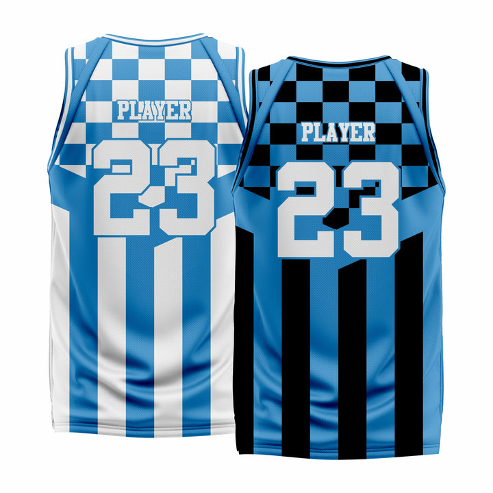 Custom Reversible V-Neck Basketball Jerseys