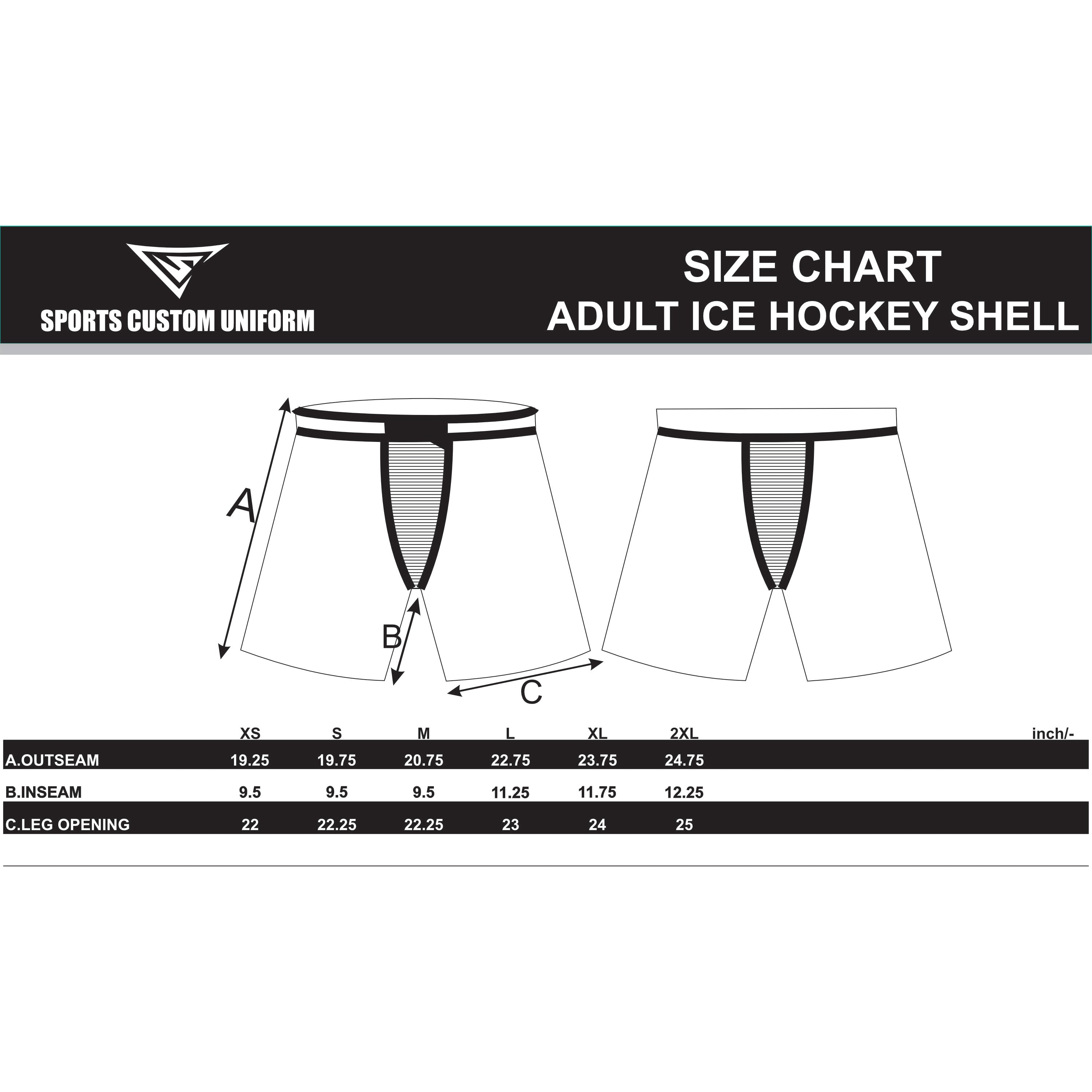 CUSTOM BLACK WHITE HOCKEY UNIFORM